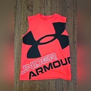 Under Armour Boy's Sleeveless Loose Fit Heatgear Shirt Size YMD